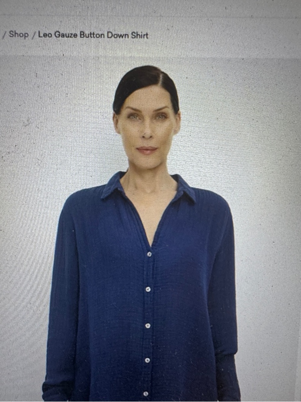 Michael Stars Leo Gauze Button-Down Shirt Nocturnal L - Picture 3 of 3